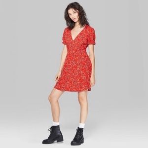 Wild Fable Red Floral Dress